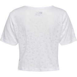 hummel hmlMT IRIS Burnout Crop T-Shirt Damen 9001 - white S