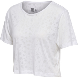 hummel hmlMT IRIS Burnout Crop T-Shirt Damen 9001 - white XL