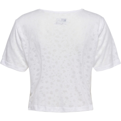 hummel hmlMT IRIS Burnout Crop T-Shirt Damen 9001 - white XL