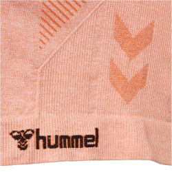 hummel hmlCI Cropped Seamless T-Shirt Damen 4409 - canyon sunset melange XS
