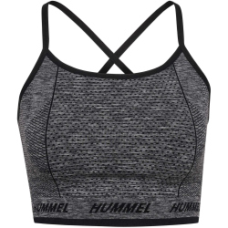 hummel hmlTE CAMI Seamless Sport-BH Damen 2508 - black melange XS