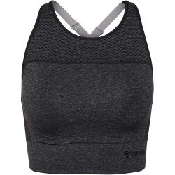 hummel hmlMT HANA 2.0 Seamless Sport-BH Damen 2508 - black melange XS