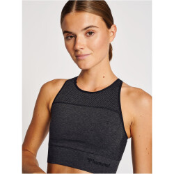 hummel hmlMT HANA 2.0 Seamless Sport-BH Damen 2508 - black melange XS