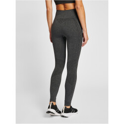 hummel hmlMT HANA 2.0 Seamless Mid-Waist Tights Damen 2508 - black melange XS