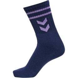 3er Pack hummel SS23 Socken 9169 - white/marine/baltic sea 46-48