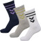 3er Pack hummel SS23 Socken 9169 - white/marine/baltic sea 46-48