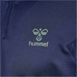 hummel Staltic Poly langarm 1/2-Zip Sweatshirt Herren 7209 - marine/duck green S