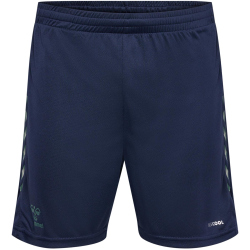 hummel Staltic Poly Shorts Herren 7209 - marine/duck green 3XL