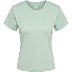 hummel hmlMT AURA Mesh T-Shirt Damen 6117 - silt green XS
