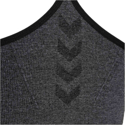 hummel hmlCI Seamless Scrunch Sport-BH Damen 2508 - black melange XS