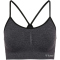 hummel hmlCI Seamless Scrunch Sport-BH Damen 2508 - black melange XS