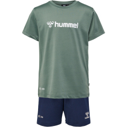 hummel hmlPLAG Shorts-Set Kinder 6575 - laurel wreath 140