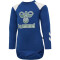 hummel hmlDEVON langarm Baby-Stramplers 7017 - navy peony 56