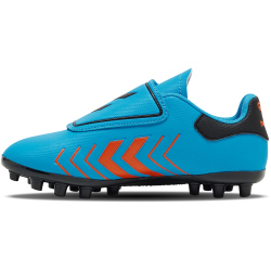 hummel Hattrick MG Multi-Ground Fu&szlig;ballschuhe Kinder 7771 - blue/orange 30
