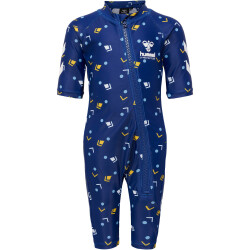hummel hmlMORGAT Schwimmanzug Jungen 7017 - navy peony 80