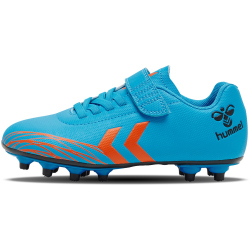 hummel Topstar FG Fu&szlig;ballschuhe mit Klettverschlu&szlig; Kinder 7771 - blue/orange 33