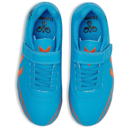 hummel Topstar FG Fu&szlig;ballschuhe mit Klettverschlu&szlig; Kinder 7771 - blue/orange 33
