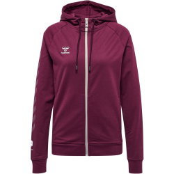 hummel MOVE Grid Kapuzenjacke Damen 3506 - grape wine XS