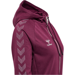 hummel MOVE Grid Kapuzenjacke Damen 3506 - grape wine XS