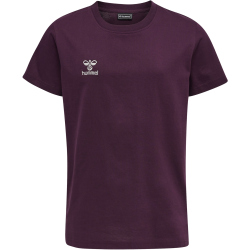 hummel MOVE Grid T-Shirt Kinder 3506 - grape wine 128