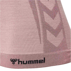 hummel hmlCLEA Seamless langarm Funktionsshirt Damen 3319 - woodrose/rose taupe melange XL