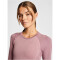 hummel hmlCLEA Seamless langarm Funktionsshirt Damen 3319 - woodrose/rose taupe melange XL