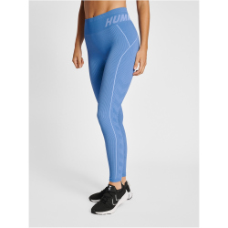 hummel hmlTE CHRISTEL Seamless Mid Waist Tights Damen 7216 - riviera/blue bell melange L