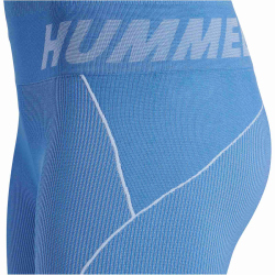 hummel hmlTE CHRISTEL Seamless Mid Waist Tights Damen 7216 - riviera/blue bell melange XL