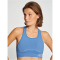 hummel hmlTE CHRISTEL Seamless Sport-Top Damen 7216 - riviera/blue bell melange XS