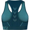 hummel hmlTE CHRISTEL Seamless Sport-Top Damen 6124 - deep teal/pastel turquoise mel XS