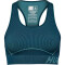 hummel hmlTE CHRISTEL Seamless Sport-Top Damen 6124 - deep teal/pastel turquoise mel XS