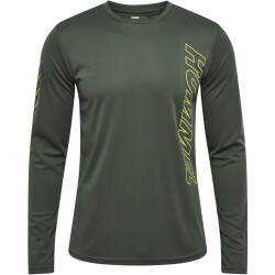 hummel hmlTE TOPAZ langarm Trainingsshirt Herren 6126 - climbing ivy S