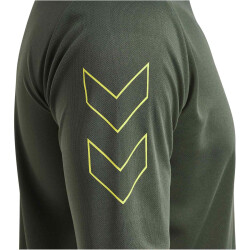 hummel hmlTE TOPAZ langarm Trainingsshirt Herren 6126 - climbing ivy S