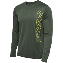 hummel hmlTE TOPAZ langarm Trainingsshirt Herren 6126 - climbing ivy L