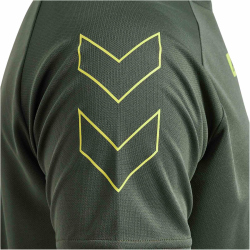 hummel hmlTE TOPAZ Mesh Fitnessshirt Herren 6126 - climbing ivy XXL