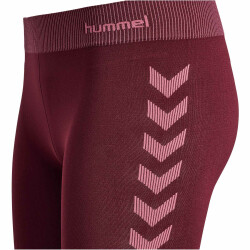 hummel First Seamless Leggings Damen 3070 - burgundy XS/S