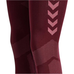 hummel First Seamless Leggings Damen 3070 - burgundy XS/S
