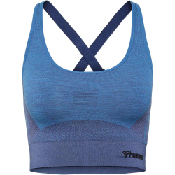 hummel hmlCLEA Seamless Sports Top 7197 - riviera/insignia blue melange XS