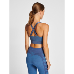 hummel hmlCLEA Seamless Sports Top 7197 - riviera/insignia blue melange XS