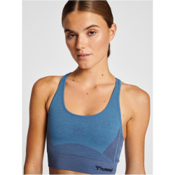 hummel hmlCLEA Seamless Sports Top 7197 - riviera/insignia blue melange XS