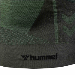 hummel hmlCLEA Seamless Sports Top 6159 - climbing ivy/beetle melange XS