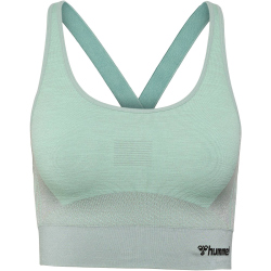 hummel hmlCLEA Seamless Sports Top 6078 - chinois geen/silt green mel M
