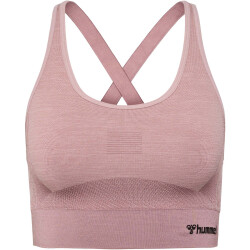 hummel hmlCLEA Seamless Sports Top 3319 - woodrose/rose taupe melange XS