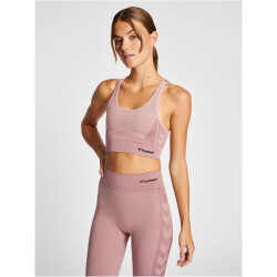 hummel hmlCLEA Seamless Sports Top 3319 - woodrose/rose taupe melange XS