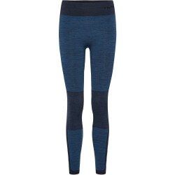hummel hmlCLEA Seamless Mid-Waist Leggings Damen 7955 - insignia blue melange XS