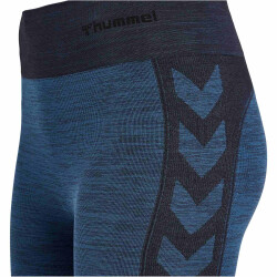 hummel hmlCLEA Seamless Mid-Waist Leggings Damen 7955 - insignia blue melange XS
