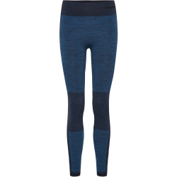 hummel hmlCLEA Seamless Mid-Waist Leggings Damen 7955 - insignia blue melange L