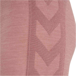 hummel hmlCLEA Seamless Mid-Waist Leggings Damen 3319 - woodrose/rose taupe melange L