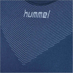 hummel First Seamless langarm Funktionsshirt Damen 8588 - vintage indigo M/L