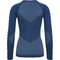 hummel First Seamless langarm Funktionsshirt Damen 8588 - vintage indigo M/L